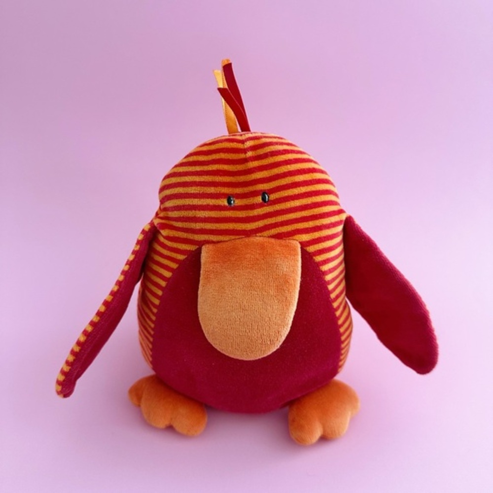 Retired UK Jellycat Beaky Bird Orange